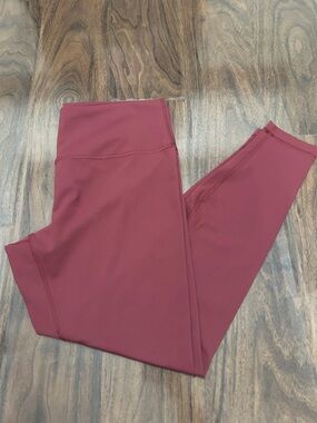 Lululemon Athletica Burgundy High-Rise Leggings
